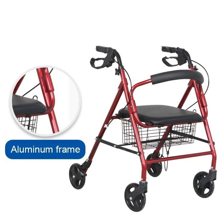 مشاية تسوق بأربع عجلات ومقعد وسلة - الصورة 3