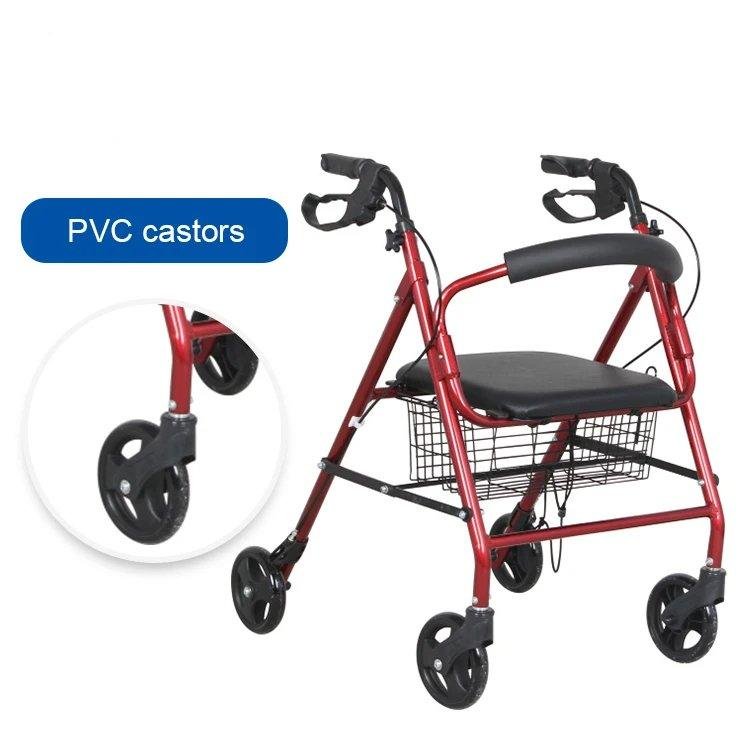 مشاية تسوق بأربع عجلات ومقعد وسلة - الصورة 7