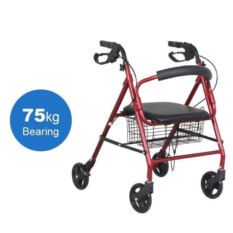 مشاية تسوق بأربع عجلات ومقعد وسلة - الصورة 4