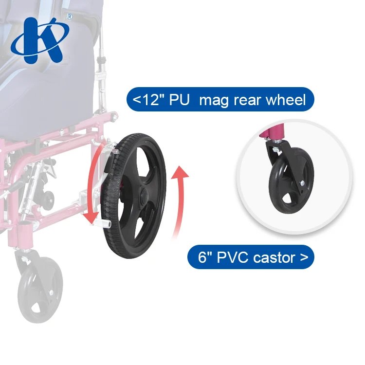 كرسي متحرك وكرسي سيارة للإعاقة للأطفال - الصورة 4