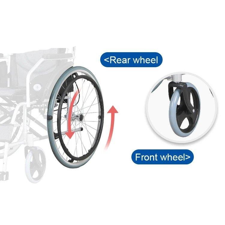 كرسي المنيوم خفيف الوزن -كفر كبير -مقاس 18إنش -جلسة اسفنجية -قابلية طي الظهر - الصورة 5