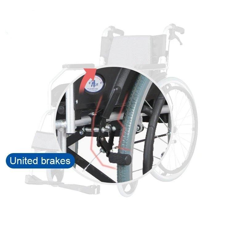 كرسي المنيوم خفيف الوزن -كفر كبير -مقاس 18إنش -جلسة اسفنجية -قابلية طي الظهر - الصورة 2