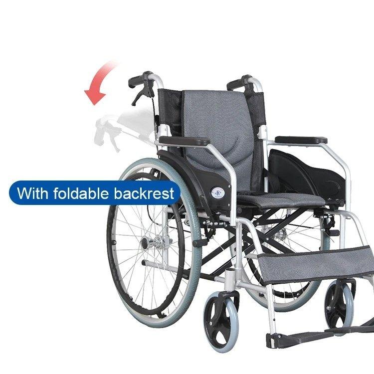 كرسي المنيوم خفيف الوزن -كفر كبير -مقاس 18إنش -جلسة اسفنجية -قابلية طي الظهر - الصورة 4