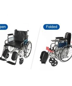 Alternative view of كرسي حمام متحرك مقاس 20 انش رافع للارجل