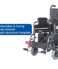 Alternative view of كرسي متحرك كهربائي مع مسند ظهر قابل للطي