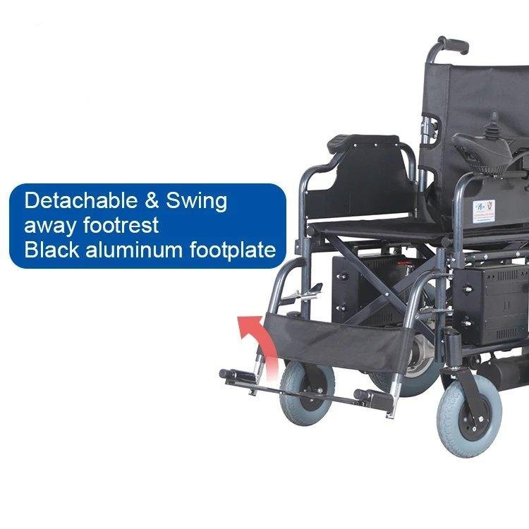 كرسي متحرك كهربائي مع مسند ظهر قابل للطي - الصورة 2