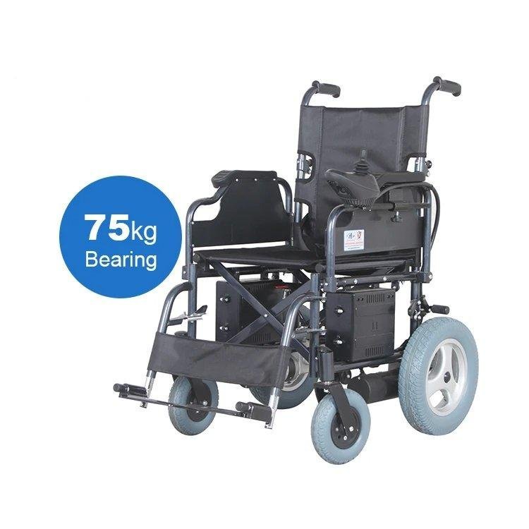 كرسي متحرك كهربائي مع مسند ظهر قابل للطي - الصورة 6