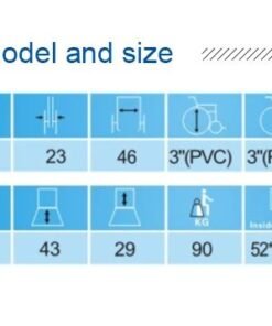 Alternative view of كرسي حمام بكفرات ألمونيوم - دعم متين وسهولة في الحركة
