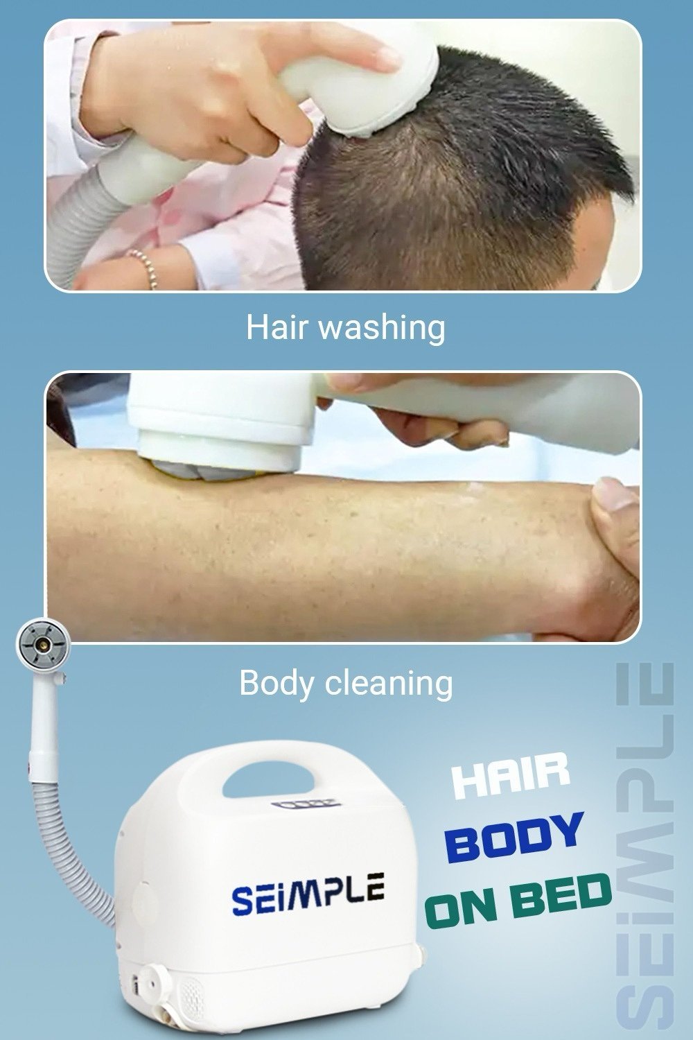 جهاز تنظيف وترويش كبار السن SEIMPLE - حماية فعّالة من تقرحات الفراش - الصورة 4