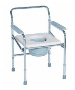 كرسي حمام ألمونيوم بدون كفرات - تصميم متين وعملي