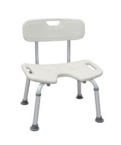 كرسي ترويش مع ظهر - تصميم مريح وداعم للاستحمام